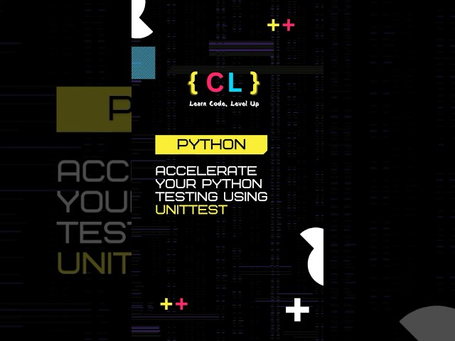 Accelerate Your Python Testing: Write Unit Tests in Seconds with unittest! #python #shorts