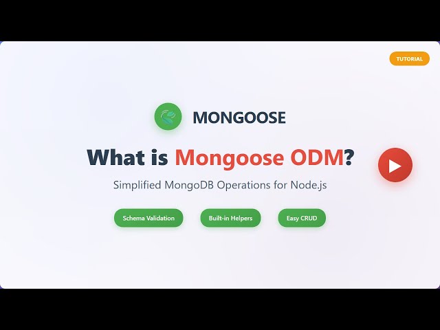 Mongoose ODM Explained: Your Guide to MongoDB with Mongoose