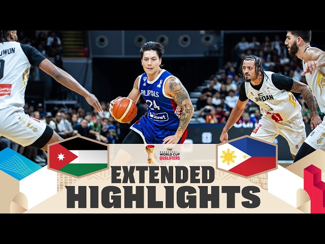 Jordan 🇯🇴 v Philippines 🇵🇭 | Extended Highlights | FIBA Basketball World Cup 2027 Asian Qualifiers