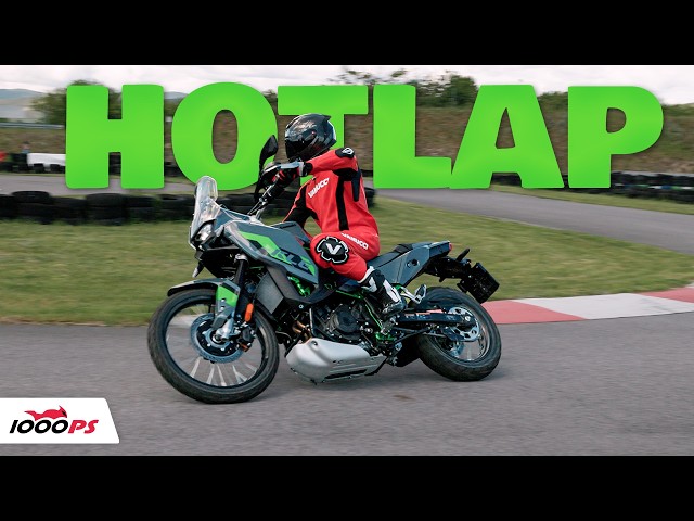 Kawasaki KLE 500 HOTLAP Test: How Fast Is It on Knobbly Tyres?