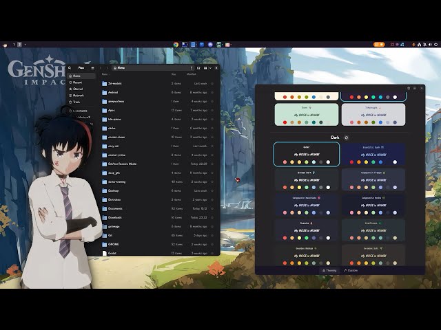Rewaita Synthwave, best GTK Skin, cutie  ⚔️🛡️ 🏹 🗡️