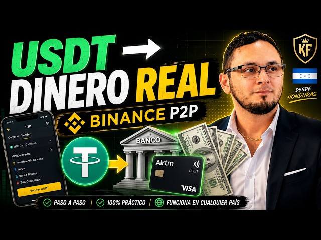 Cómo VENDER USDT en Binance y Retirar Dinero al Banco | Como vender Criptomonedas en Honduras 🇭🇳