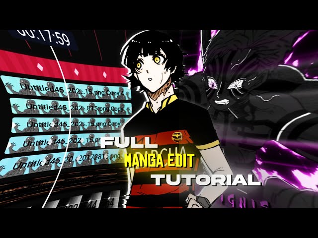 Full manga edit tutorial in Alightmotion/AMZ