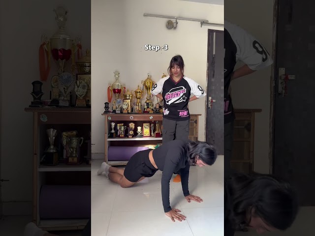 Learn push-ups the easy way ❤️🫶#tutorial #pushups #workout