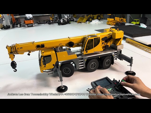 Detailed operation of D1050 6x6 hydraulic crane truck! It can be provided custom color! #rccrane