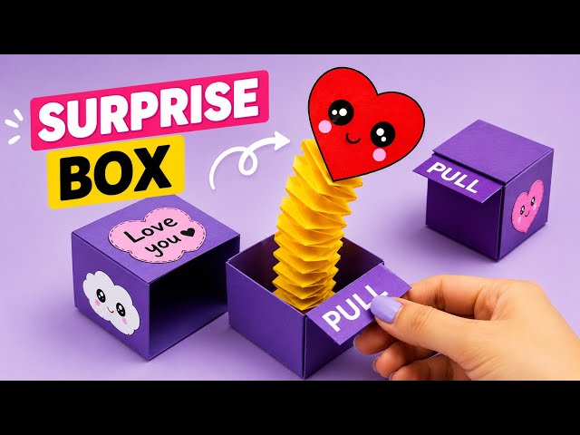 How to make origami SURPRISE BOX \ORIGAMI POP OUT BOX\