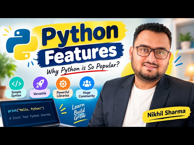 Top Features of Python Programming Language | Why Python is so Popular ? | Python Programming Course