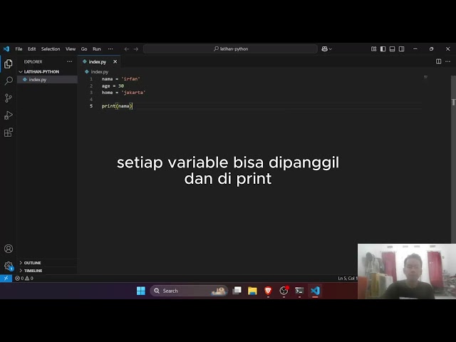 #21 [Python] Bikin Program Perkenalan Sederhana
