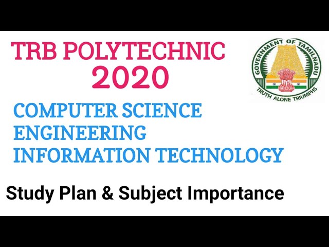 TRB POLYTECHNIC Computer Science|How to Prepare TRB|TRB Study plan|kaniniulagam