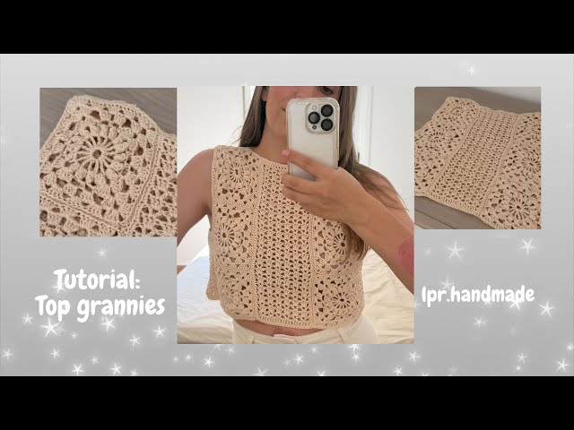 Top de crochet con grannies | Tutorial gratis paso a paso