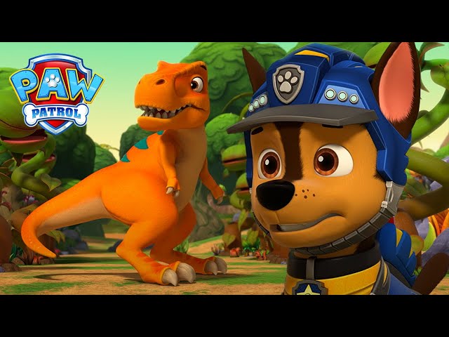 ¡Chase reúne a un t-rex perdido con su madre! - PAW Patrol Episodio Español - Patrulla de Cachorros