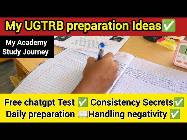 How I Study Daily Without Giving Up | UGTRB Motivation Video