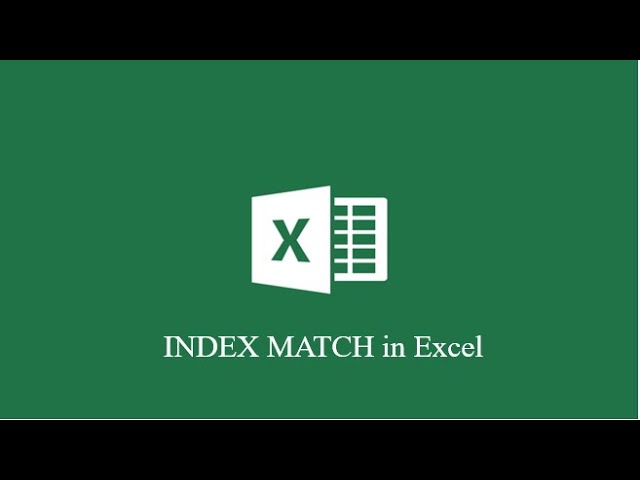 INDEX & MATCH Function in Excel