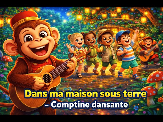 Dans ma Maison Sous Terre 🎶 | Chanson Enfants & Danse