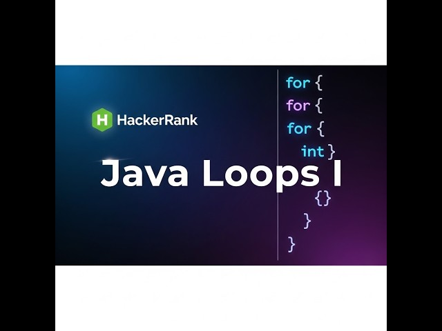 HackerRank Java Loops I #coding #programming #javaprogramming #hackerrank #beginners