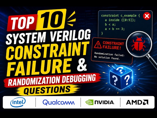 Top 10 System Verilog Constraint Failure & Randomization Debugging Questions