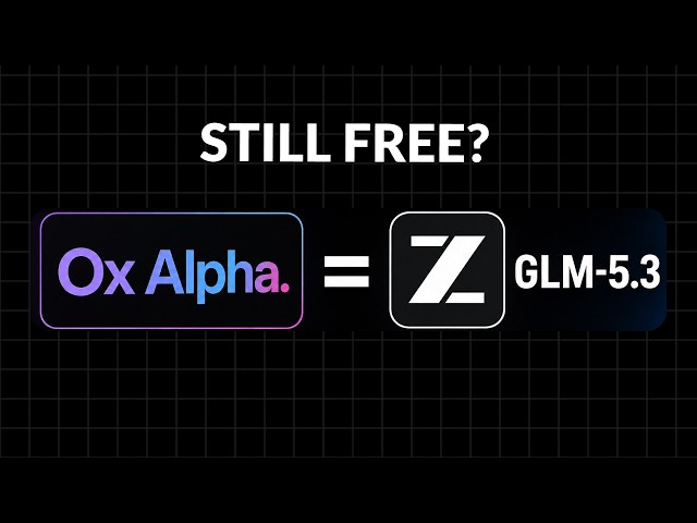 CONFIRMED: Ox Alpha Was GLM-5.3, Let's Try