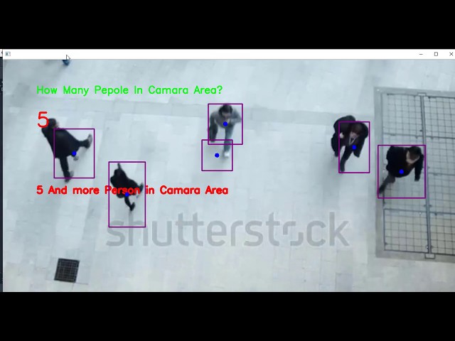 Find how many person in camera area openCV-Python