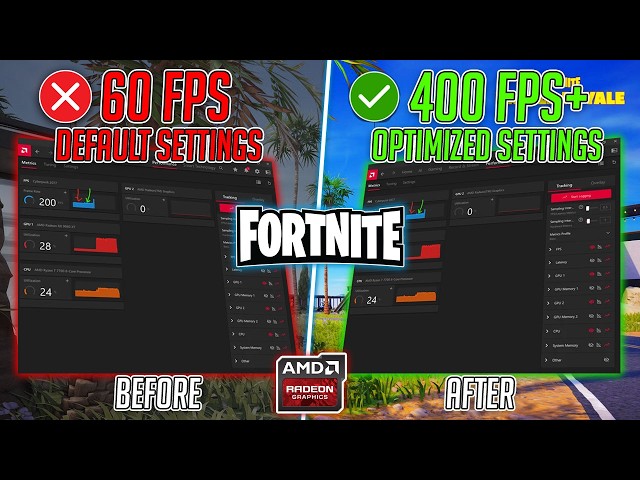 Fortnite – BEST AMD Radeon Settings for MAX FPS & Zero Lag in 2026! 🔧📈