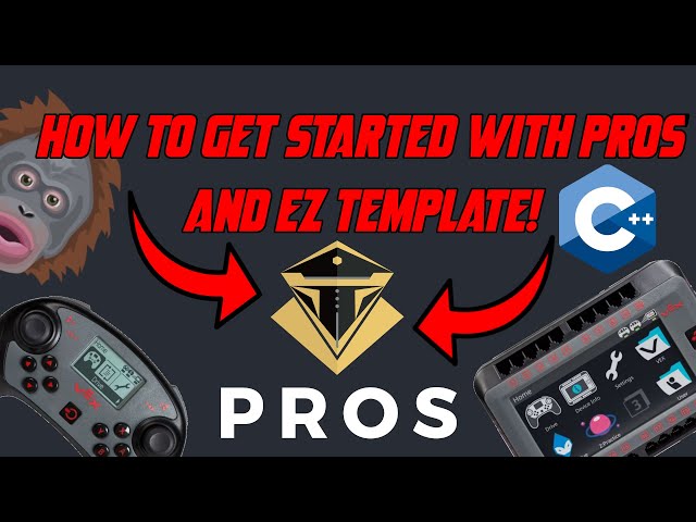 How to get started with PROS and EZ template | VEX ROBOTICS | 12350X