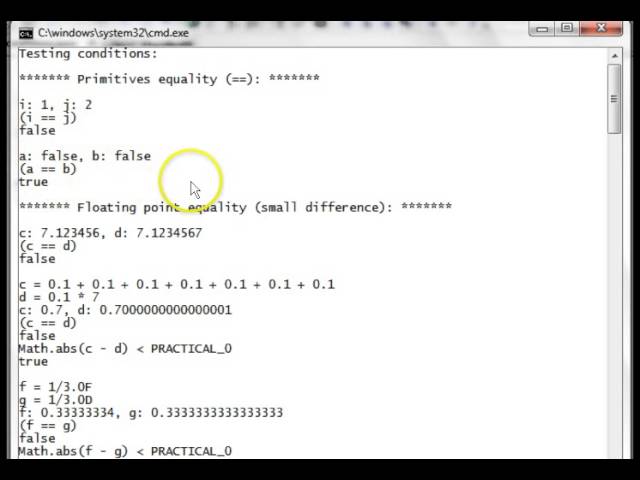 Java Selection Conditions