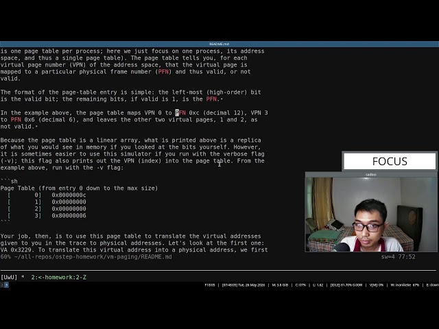 Live study: read along book "Operating Systems: Three Easy Pieces" (Part 105)