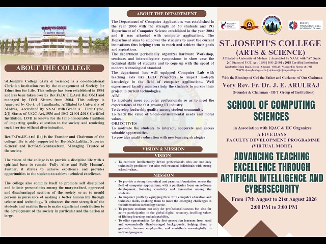 5 Days FDP on "ADVANCING TEACHING EXCELLENCE THROUGH ARTIFICIAL INTELLIGENCE & CYBERSECURITY"- DAY 2
