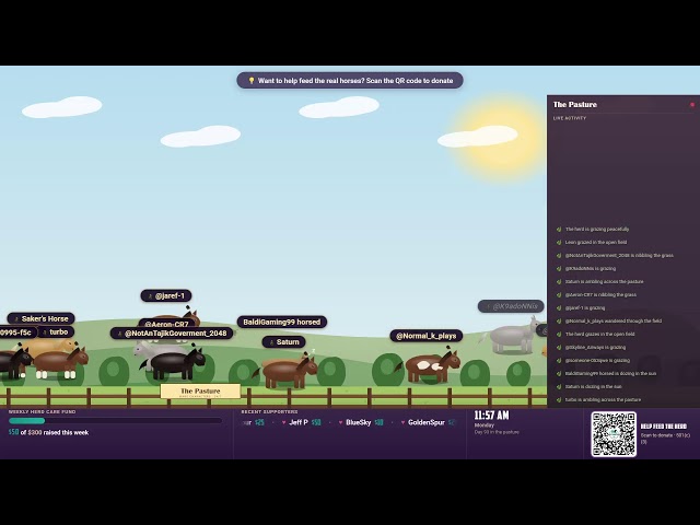 🐴 The Pasture | Chat to Claim Your Own Horse | 497 Live | August 17, Part I