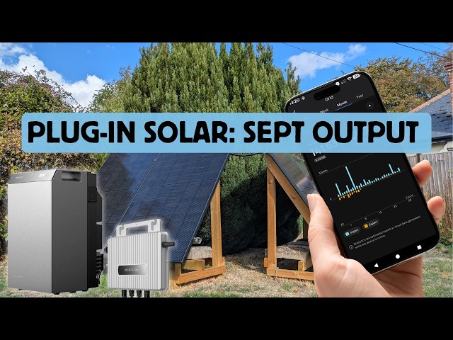My UK Plug-in Solar Update - September Generation & New Battery