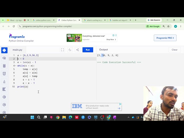 Introduction Of Sorting, Buuble Sort Using Python In Hindi