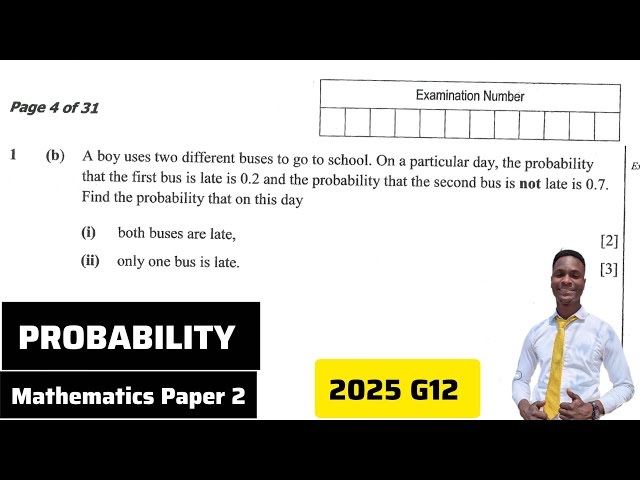 Grade 12 Trick Probability Question Made Easy | Mathematics Paper 2 2025 #maths 