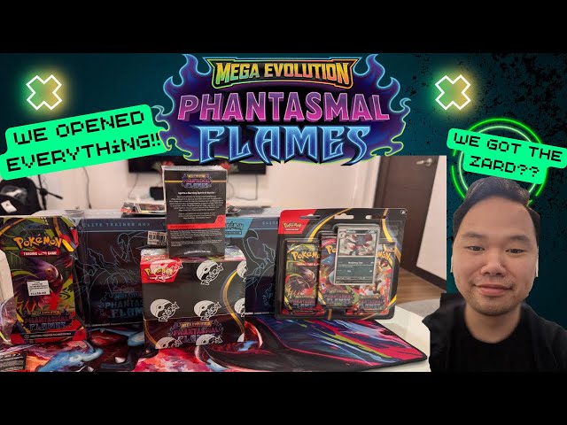 Opening ALL Phantasmal Flames Products! Can We Pull the Charizard Grail