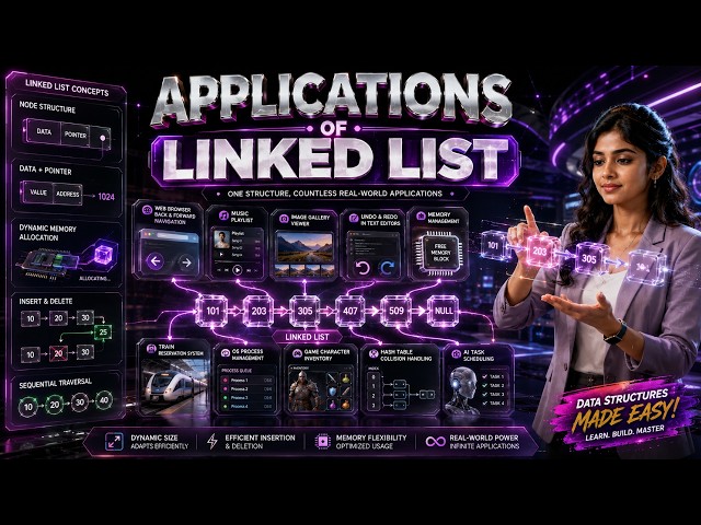 Application of Linked List in Tamil 🔥 Explained in 5 Minutes