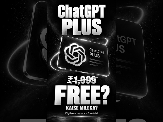 ChatGPT Plus Worth ₹1,999 for FREE? Try These Tips! 🔥 #Shorts #chatgpt #ai  #free