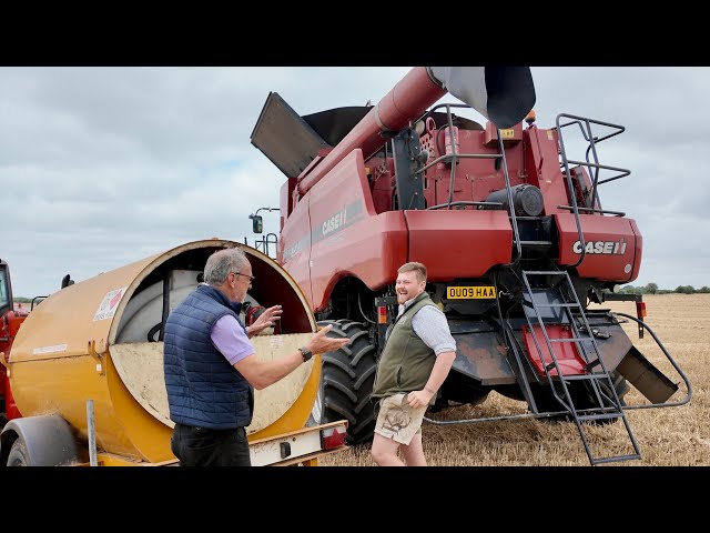 Harvest arrives 3 weeks early but will yields be down thanks to the hot weather? Time to find out..