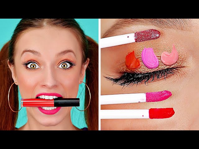 FUN MAKEUP TRICKS AND TIPS || Beautiful yet Simple Ideas from 123 GO!
