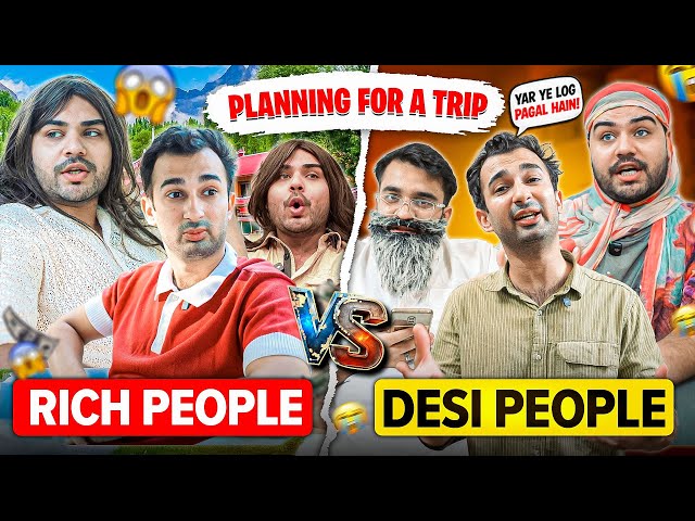 Rich vs Desi Planning a Trip | DablewTee | Comedy Sketch | Funny