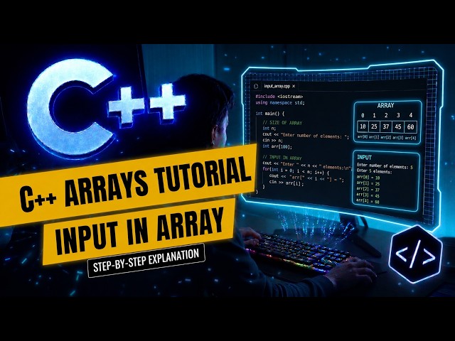 C++ Array Input Explained | How to Take User Input in Arrays