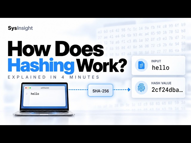 How Does Hashing Work? SHA-256 & File Integrity in 4 Minutes