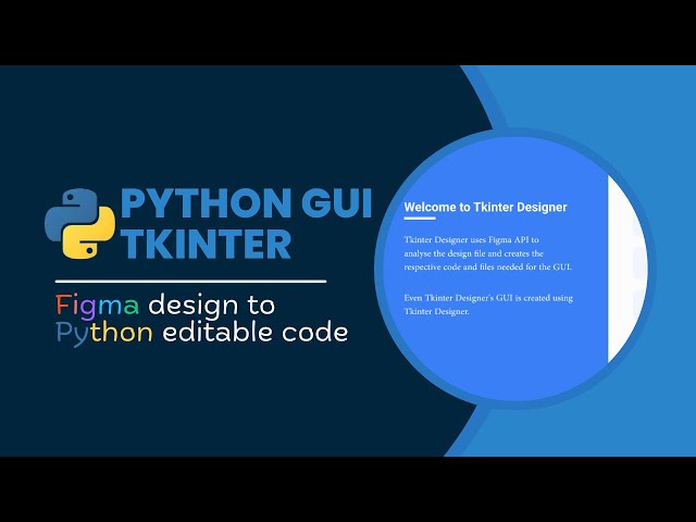 Python Tkinter designer| How to convert Figma design to Python code| Figma to Python | GUI in Python