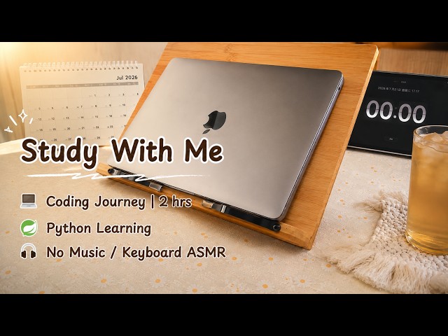Study With Me | Python Learning | Coding & Keyboard ASMR | day 07