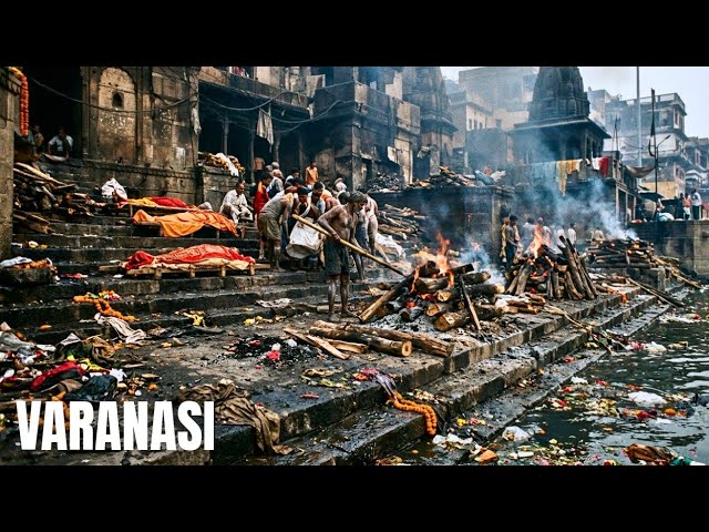 Through the alleys of the City of Dea*h | Varanasi, India WalkingTour 4K