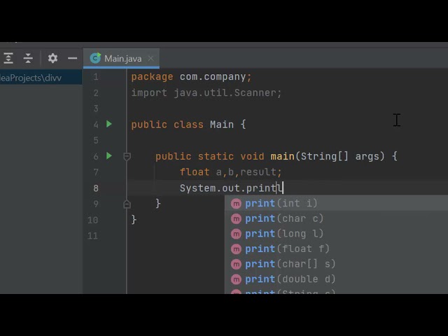 Java Programme on Intelij Idea@COMPUTEREXCELSOLUTION