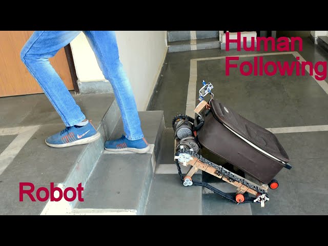 Making of Human following Luggage Robot