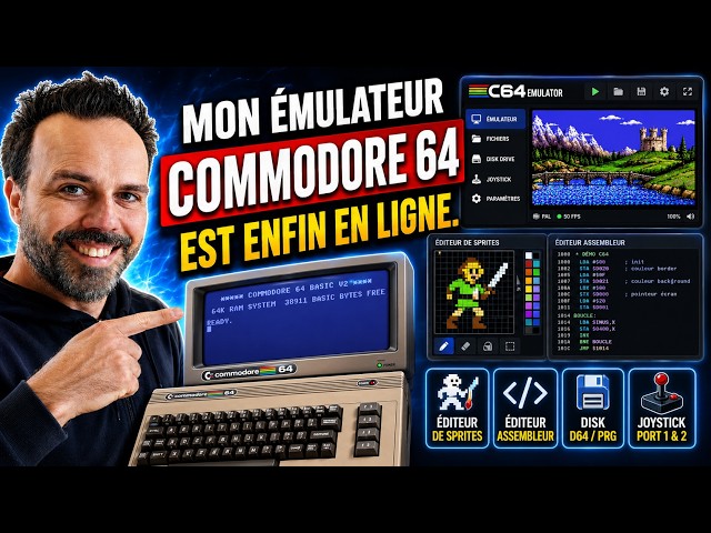 Mon émulateur Commodore 64 est enfin en ligne !