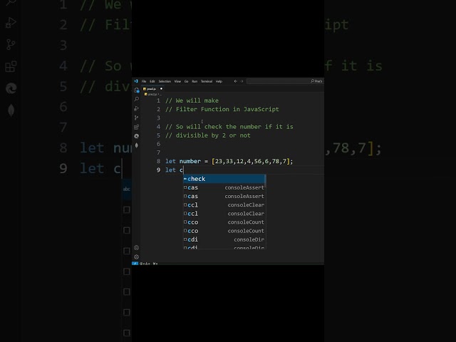 Filter Function in JavaScript   #javascript  #filterfunction #webdevelopment #codingtips #js