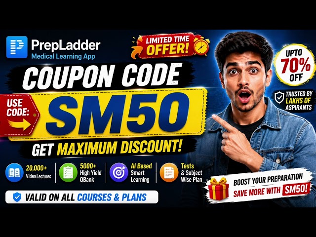 Prepladder coupon code | prepladder coupon code today | prepladder maximum discount coupon code