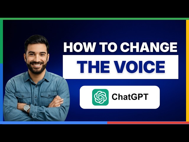 [2026 Full Guide] How to change the voice on chatgpt