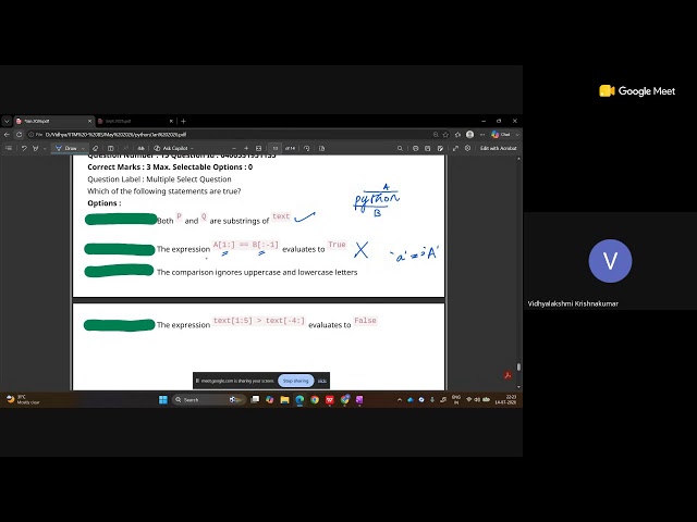 TA Session - Quiz 1 PYQ's
