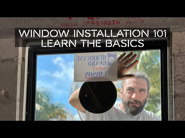 Installing Impact Windows To A Masonry House - EngineeringPlans.com Build A House Series